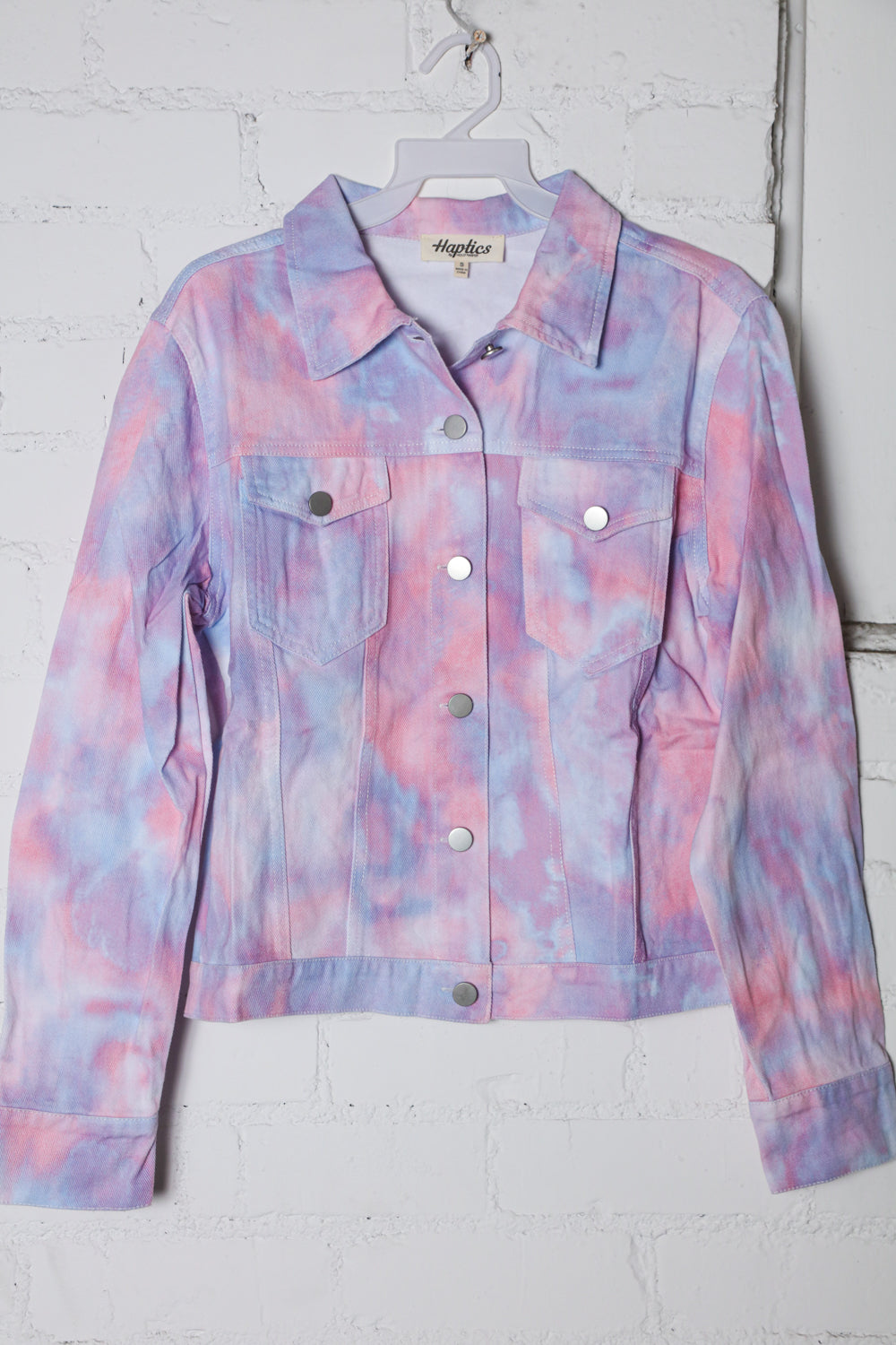Cloud Tie Dye Washed Denim Jacket